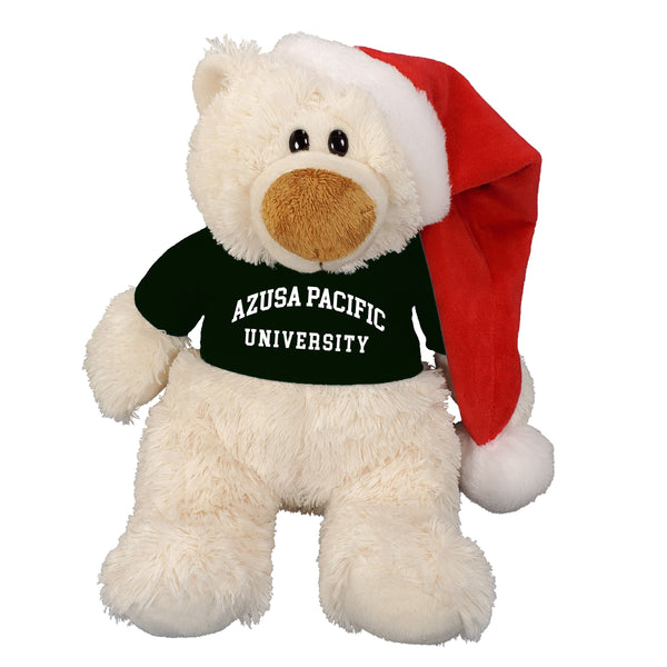 Holiday APU Bear White Plush